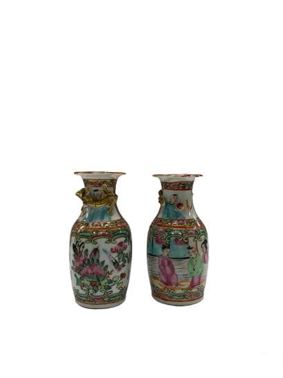 Chine XIXe siècle
Paire de vases CANTON en...