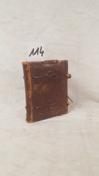 [Marshal JOFFRE]

Carnet in-12°, brown basane,...