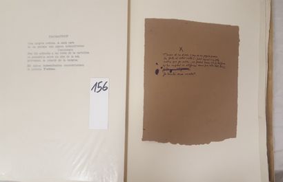 [TÀPIES, Antoni] - BROSSA, Joan 
El Pa a...