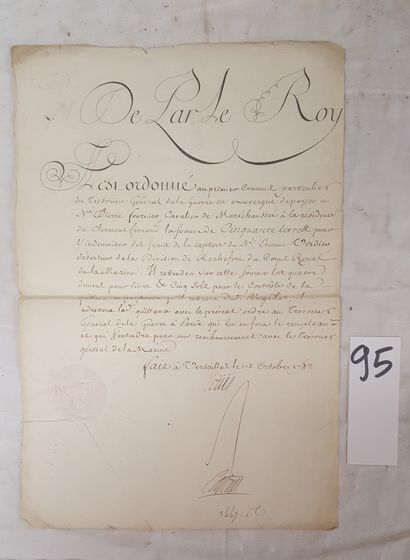 [LOUIS XVI]

Lettre autographe manuscrite...