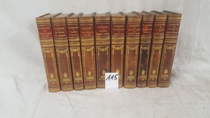 Lot of 10 volumes by G. Lenotre in publisher's...