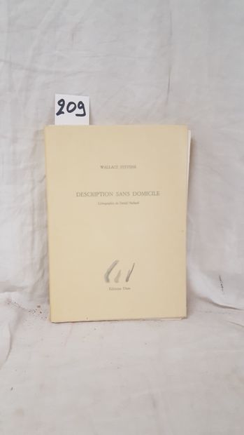 STEVENS, Wallace
Description without a home....