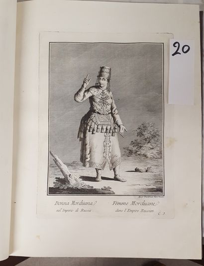 [COSTUMES]
Raccolta di 107 stampe, che rappresentano,...