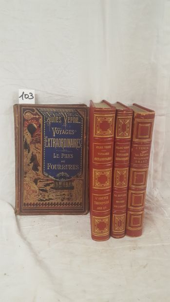 VERNE, Jules
Fur country. J.Hetzel,Paris,s.d....