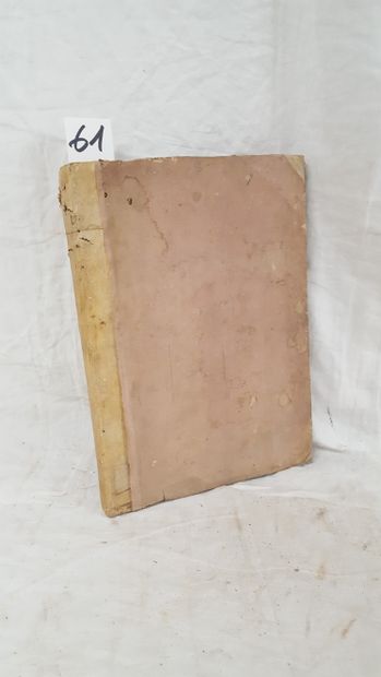 [MANUSCRIT]

ATLAS MANUSCRIT. 42 cartes couleurs.
XVIIIe...