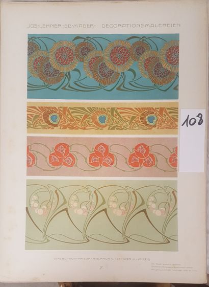 LEHNER, Jos. MADER, Ed.
Neue Dekorations-Malereien...