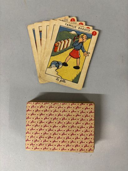 Antique 7-family game, complete.
