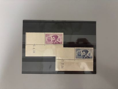FRANCE: Jacques CARTIER stamps no. 296 and...