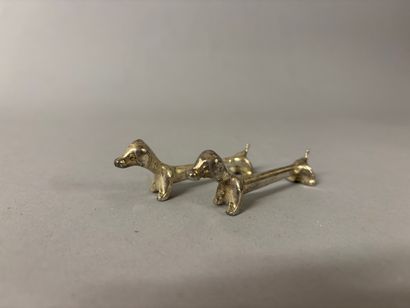 Suite of 12 silver-plated knife holders featuring...