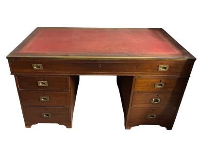 Bureau de style Bateau en bois naturel et...