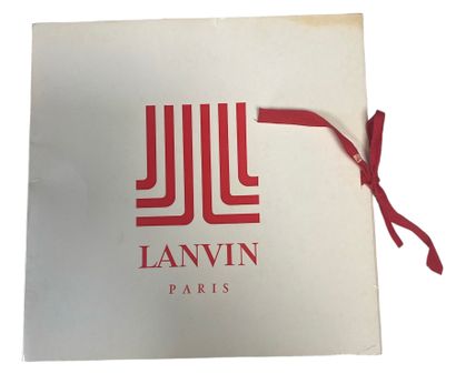 LANVIN
Printed silk scarf with geometric...