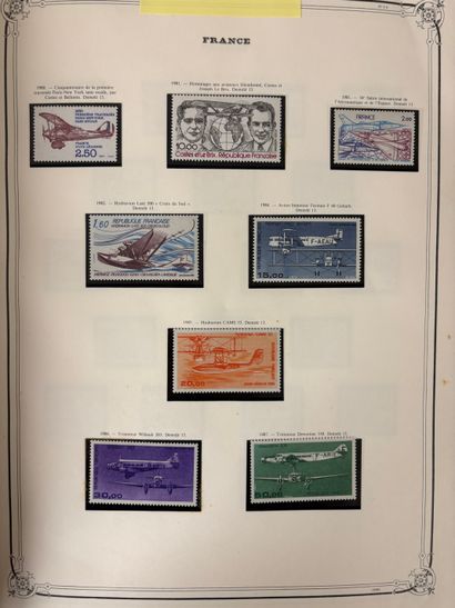 In a large Yvert & Tellier binder, a collection...