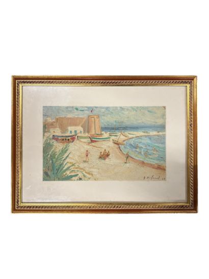 Gaëtan MIFSUD (1905-1990)
Beachfront
Oil...