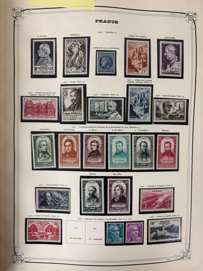 In a large Yvert & Tellier binder, a collection...