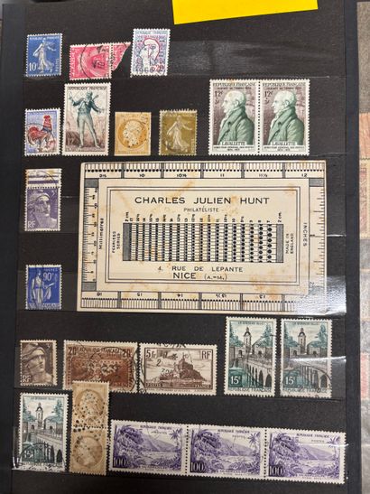 In 7 binders, collection of stamps from France...