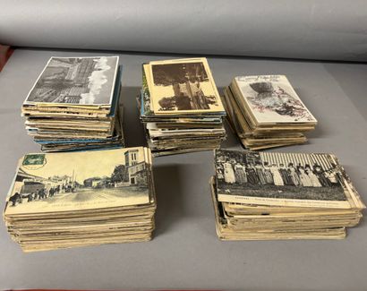 Varied set of approx. 500 old postcards from...