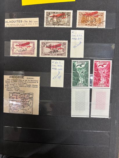 In 7 binders, collection of stamps from France...