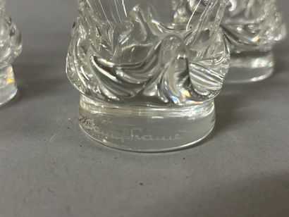 DAUM
Modèle Sorcy
Huit verres à liqueur en...