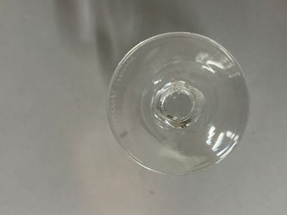 DAUM
Modèle Beaune
Ensemble de huit verres...