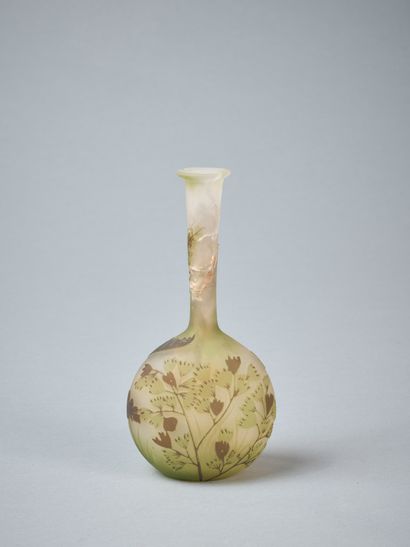 Émile GALLÉ (1864-1904).
Vase soliflore à...