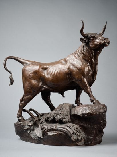 D'après Auguste Nicolas CAIN (1821-1894)
Taureau...