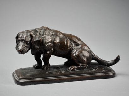 D'après Antoine Louis BARYE (1795-1875)
Basset...