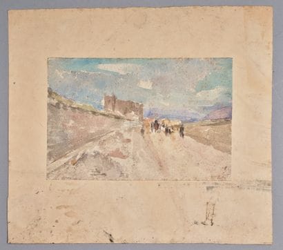 Léon DETROY (1859-1955) 
Entrée de Pompéi...