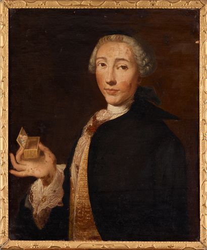 Ecole française du XVIII e siècle,
Deux portraits...