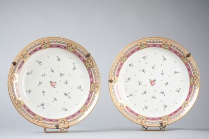 PARIS Manufacture NAST
Paire de plats en...