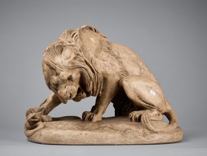 D'après Antoine-Louis BARYE (1796-1875)
Lion...
