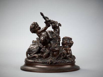 D'après Mathurin MOREAU (1822-1912)
Bacchanale...
