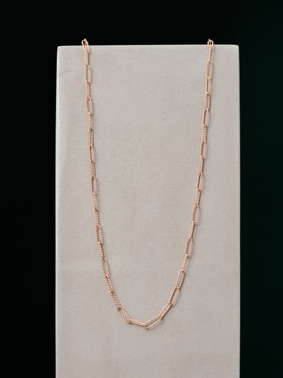Collier en or jaune 18k 750 millièmes à maille...