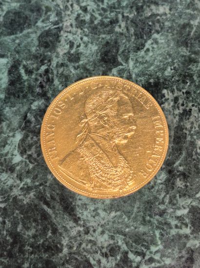 Pièce de 4 ducats Franz Joseph Ier en or...