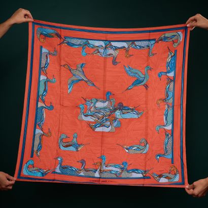 HERMES Paris made in France - Carré en twill...