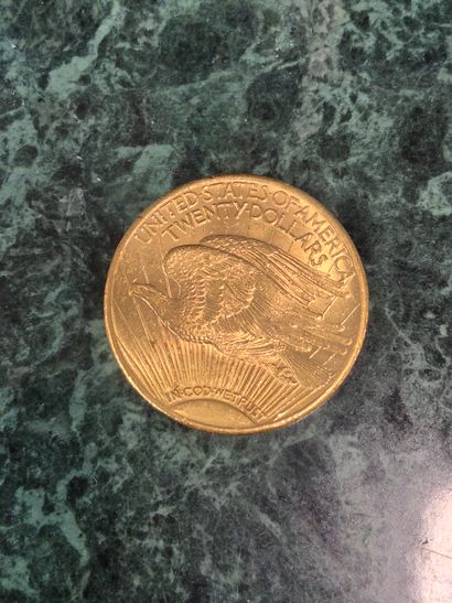 Une pièce de 20 dollars en or Liberty 