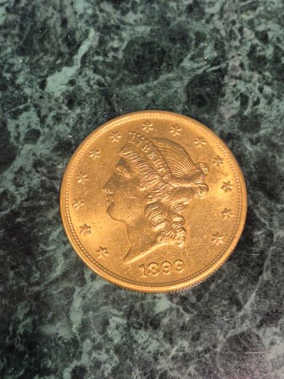Pièce de 20 dollars américains en or Liberty...