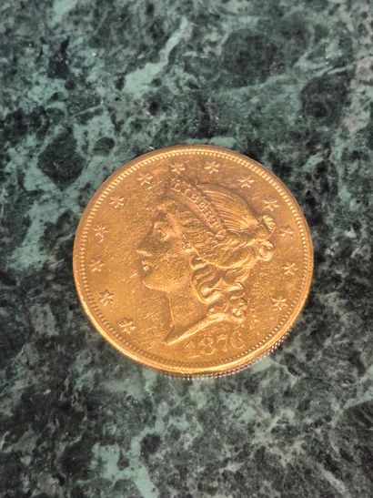 Pièce de 20 dollars américains en or Liberty...