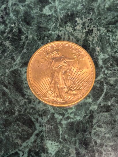 Pièce de 20 dollars américains en or Liberty...