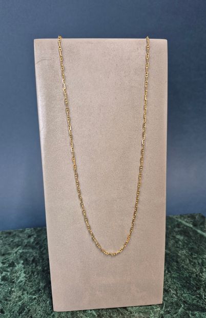Collier en or jaune 18K 750 millièmes à maille...