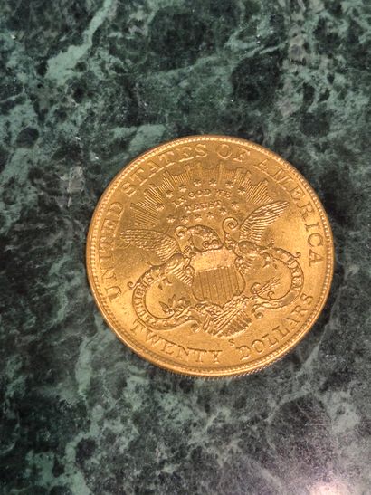 Une pièce de 20 dollars en or Liberty 