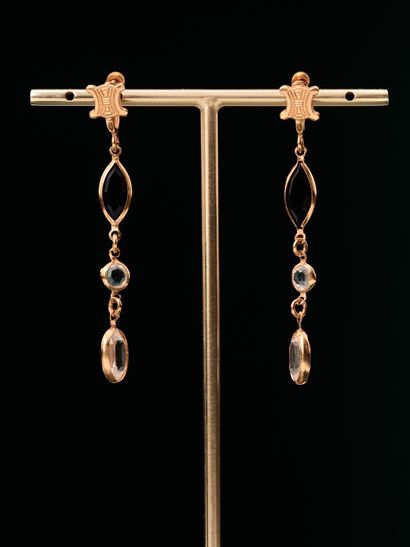 CELINE, dans le goût de - Paire de pendants...
