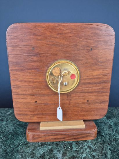Desk or mantel clock in wood and painted...