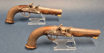 Jolie paire de pistolet à silex période Empire...