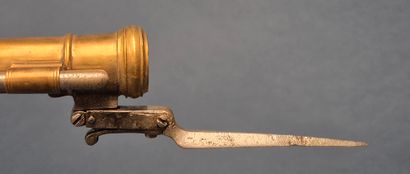 Rare pistolet de marine à carcasse et canon...