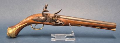 Pistolet à silex, travail oriental de qualité...