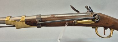 Mousqueton de Hussard à silex. Canon rond...