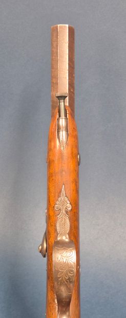 Paire de pistolets à percussion vers 1830-1840....