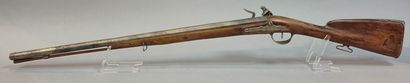 Fusil de chasse monocoup avec platine à silex....