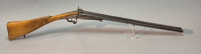 Peu courant fusil de chasse à crosse déportée...