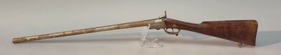 Fusil de chasse dit de braconnier, monocoup,...